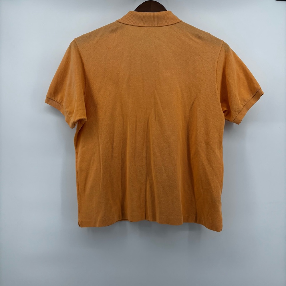 Lacoste Mens Peach/Orange Short Sleeve Preppy Polo Size 7 - Picture 2 of 8